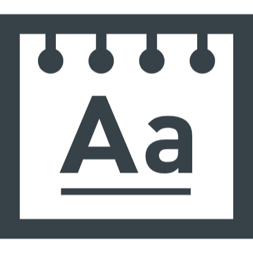 文字を表すAが書かれたアイコン